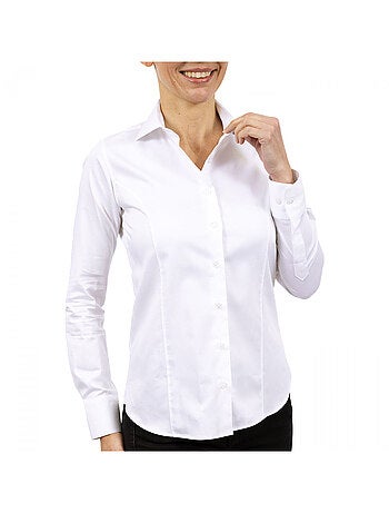 Chemise femme mode coupe cintrée WORK Andrew Mac Allister Rouge , 40