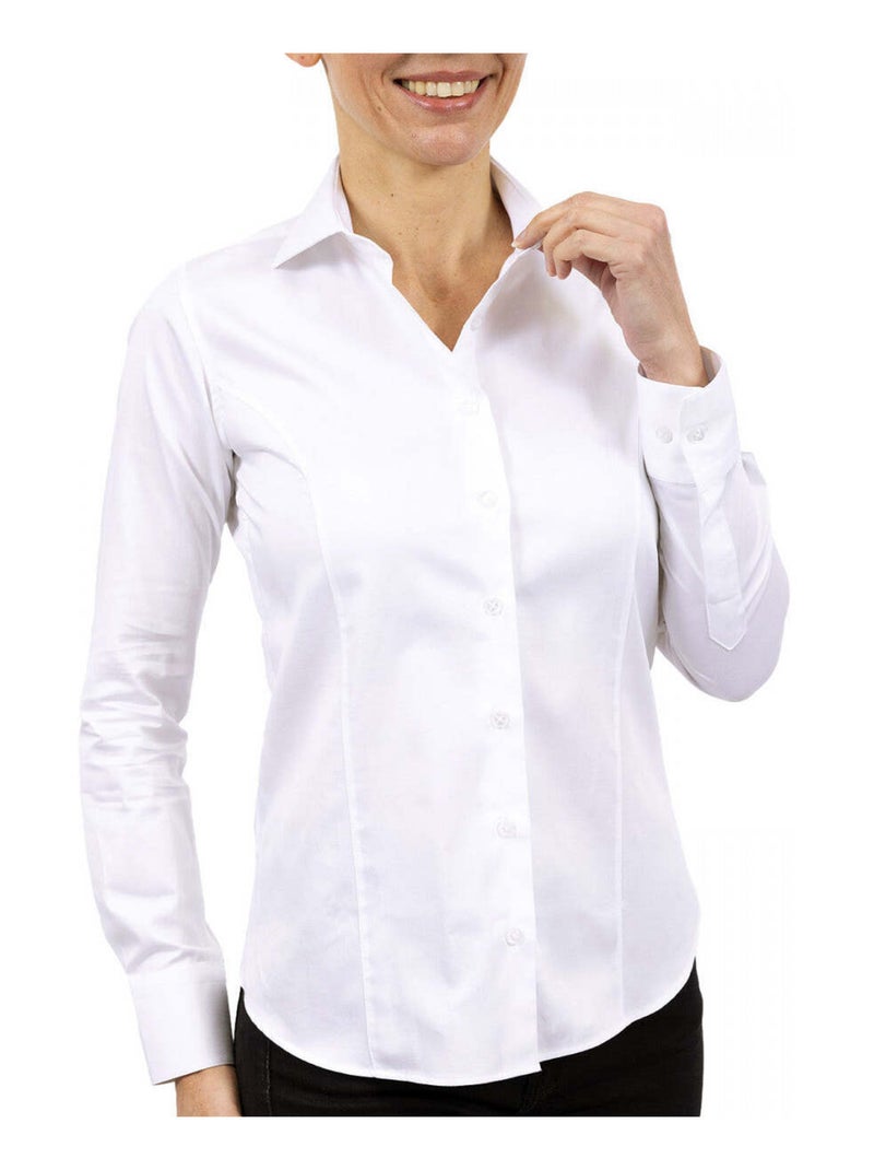 Chemise femme mode coupe cintrée WORK Andrew Mac Allister Rose , 34 Rose - Kiabi