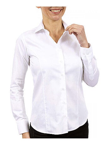 Chemise femme mode coupe cintrée WORK Andrew Mac Allister Rouge , 40