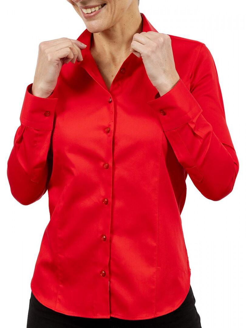 Chemise femme mode WORK Rouge - Kiabi