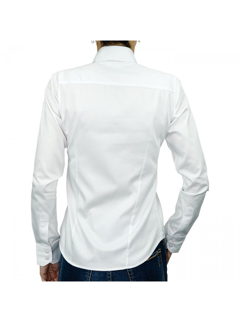 Chemise femme mousquetaire coupe cintrée NORFOLK Andrew Mac Allister Blanc - Kiabi