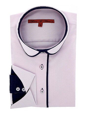 Chemise femme napolitaine coupe cintrée ASHLEY Andrew Mac Allister Gris , 40