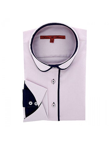 Chemise femme napolitaine coupe cintrée ASHLEY Andrew Mac Allister Gris , 38