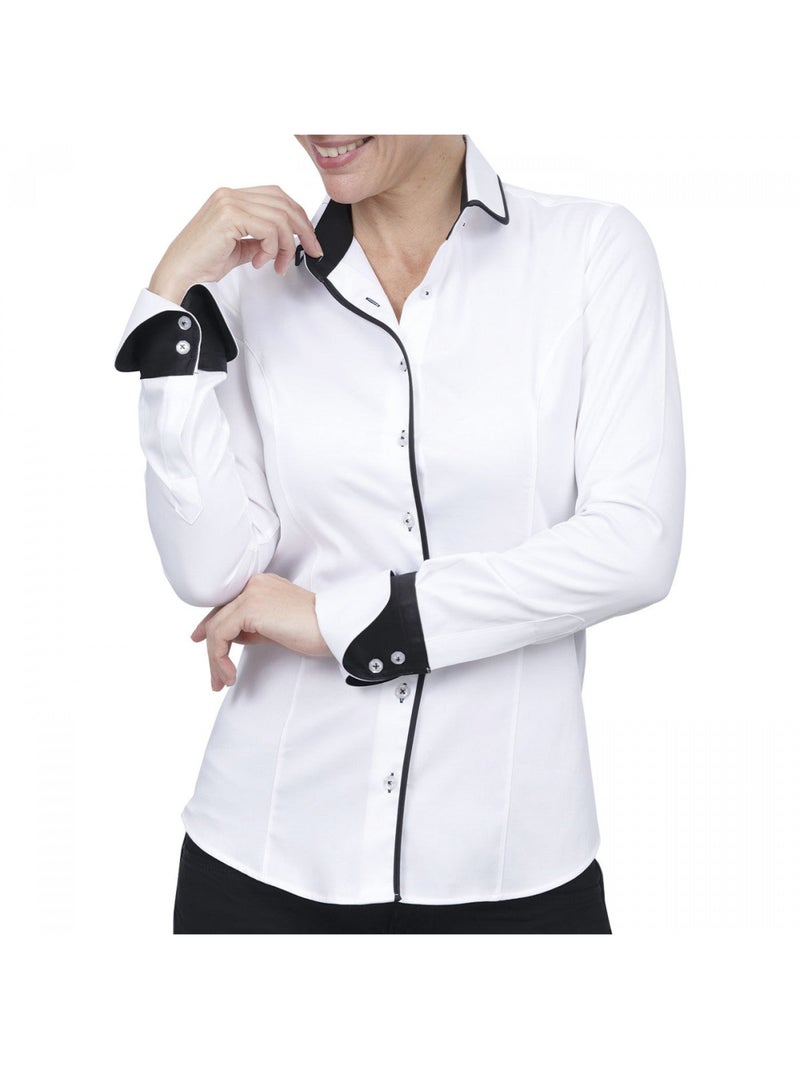 Chemise femme napolitaine coupe cintrée ASHLEY Andrew Mac Allister Rose , 38 Rose - Kiabi