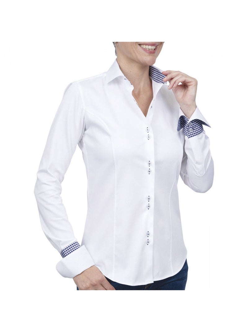 Chemise femme napolitaine coupe cintrée CARLYN Andrew Mac Allister Blanc , 40 Blanc - Kiabi