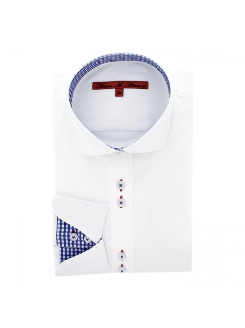 Chemise femme napolitaine coupe cintrée CARLYN Andrew Mac Allister Blanc , 40 - Kiabi