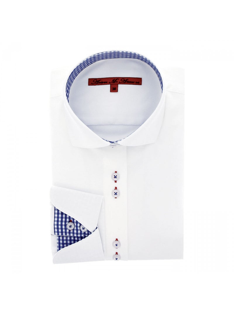 Chemise femme napolitaine coupe cintrée CARLYN Andrew Mac Allister Blanc , 40 Blanc - Kiabi