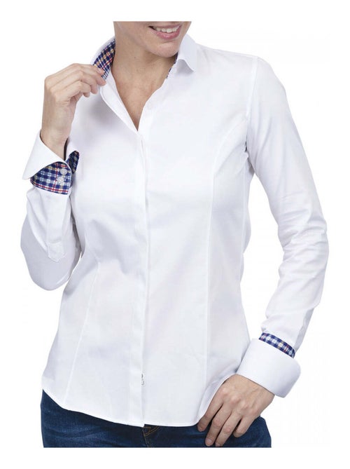 Chemise femme napolitaine coupe cintrée TRUDY Andrew Mac Allister Blanc , 38 - Kiabi