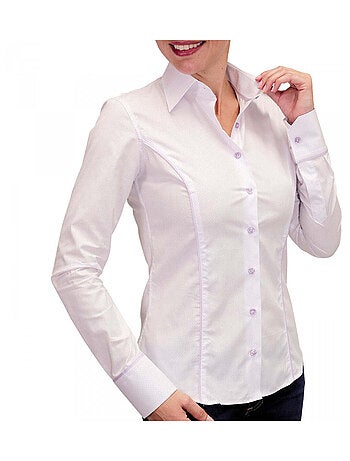 Chemise femme pastel coupe cintrée WATERLILY Andrew Mac Allister Rose , 40