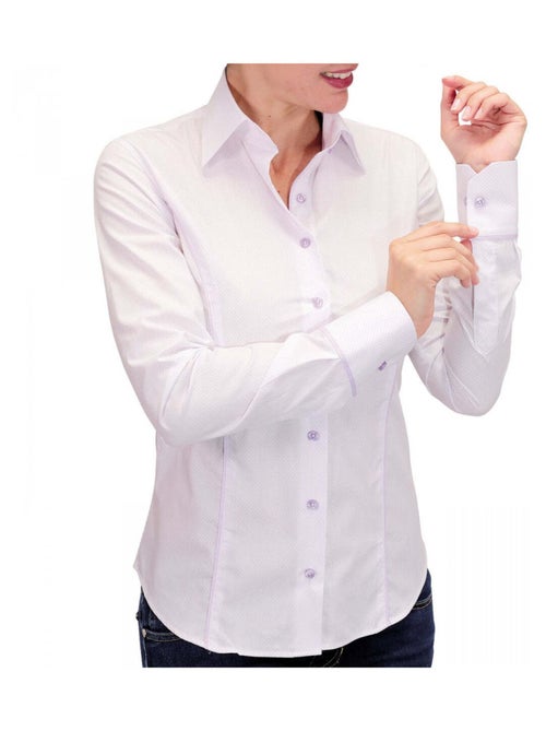 Chemise femme pastel coupe cintrée WATERLILY Andrew Mac Allister Blanc , 40 - Kiabi
