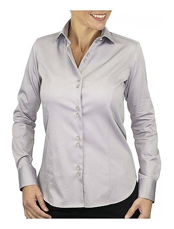 Chemise femme unie coupe cintrée CASSY Andrew Mac Allister Orange , 38