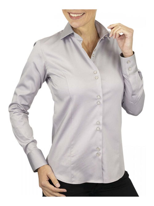 Chemise femme unie coupe cintrée CASSY Andrew Mac Allister Orange , 40 - Kiabi