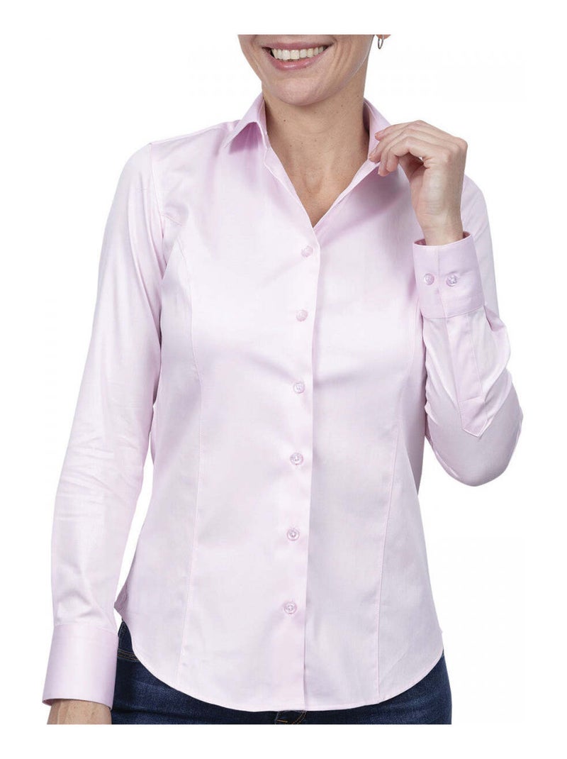 Chemise femme unie coupe cintrée CORRIE Andrew Mac Allister Orange , 36 Orange - Kiabi