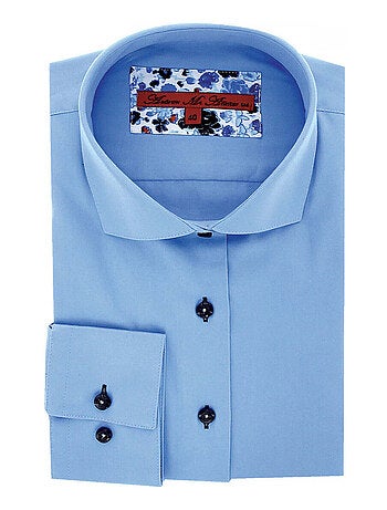 Chemise femme unie coupe cintrée KRYSTAL Andrew Mac Allister Bleu clair , 40