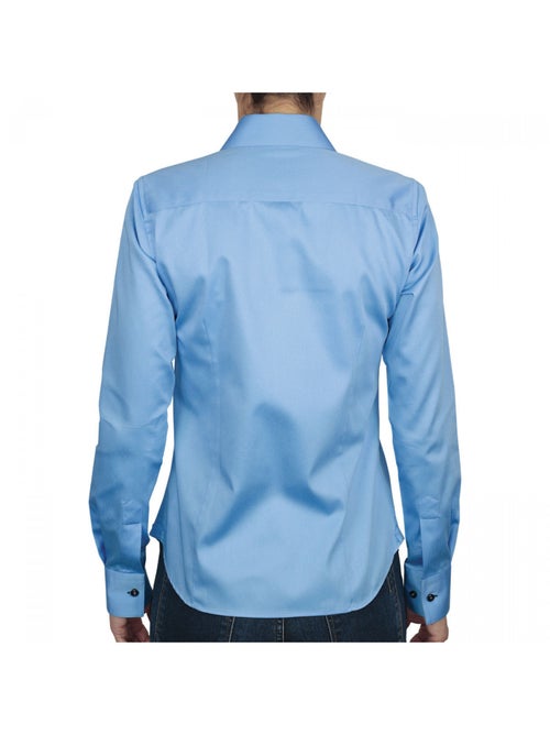 Chemise femme unie coupe cintrée KRYSTAL Andrew Mac Allister Bleu , 42 - Kiabi