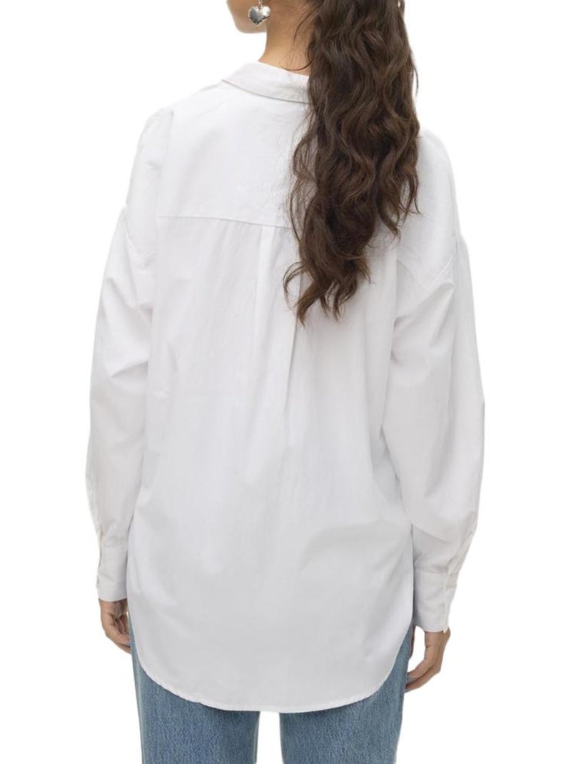 Chemise Femme Vero Moda Fanni Blanc - Kiabi