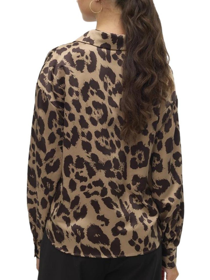 Chemise Femme Vero Moda Marron cappuccino - Kiabi