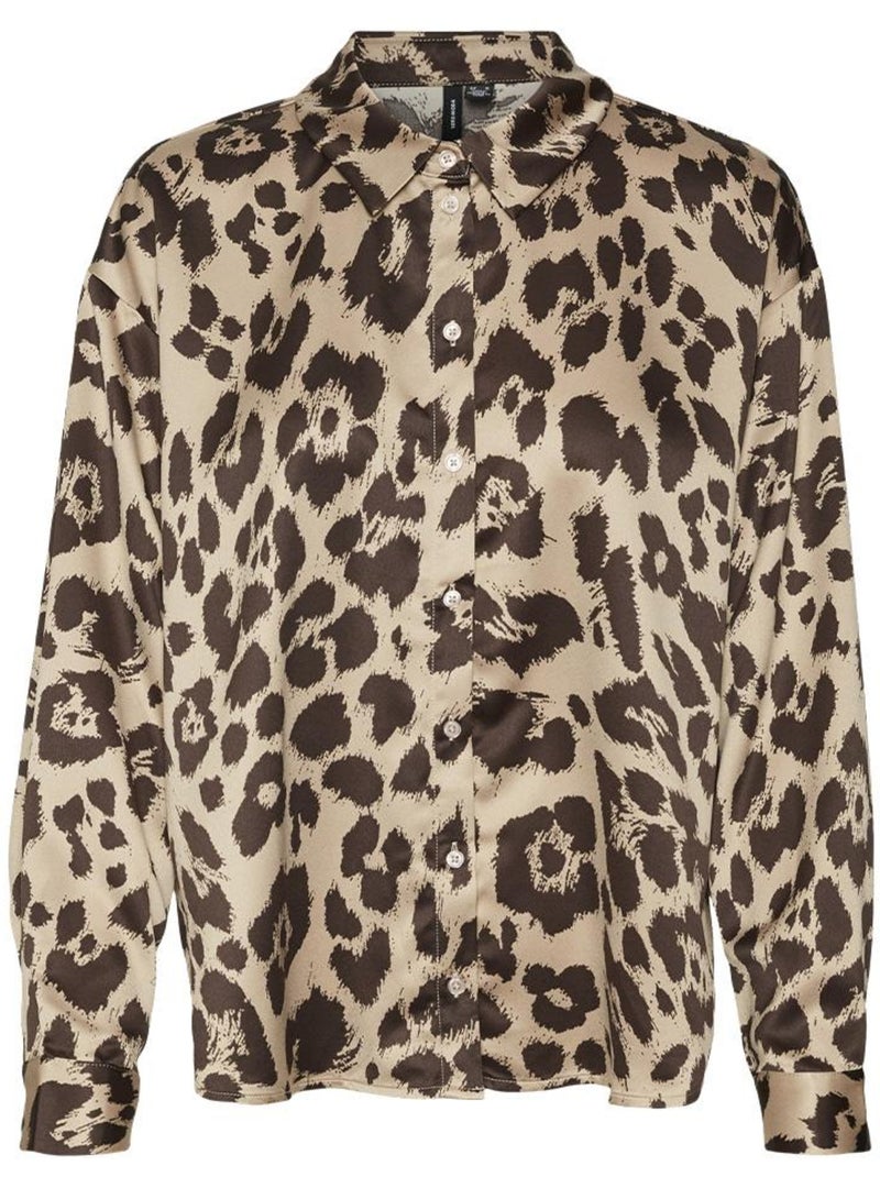 Chemise Femme Vero Moda Marron cappuccino - Kiabi