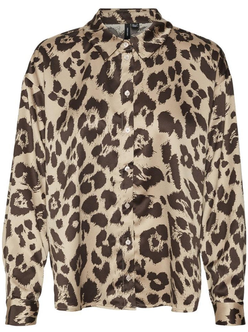 Chemise femme vero moda Marron cappuccino - Kiabi