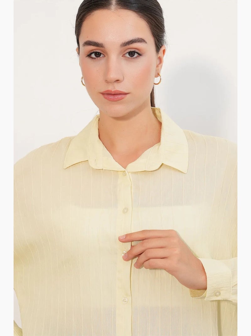Chemise femme viscose nylon bdart Jaune citron - Kiabi