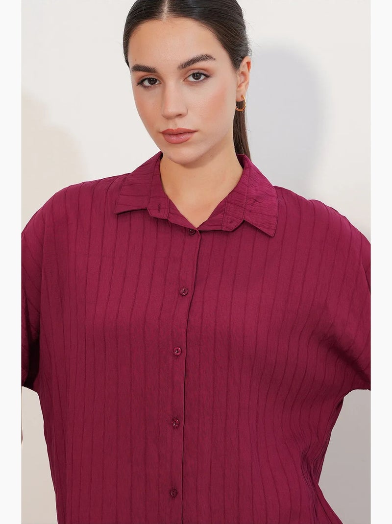 Chemise femme viscose nylon bdart Rouge bordeaux - Kiabi