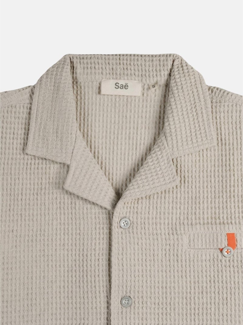 Chemise fes  femme - sae paris Beige - Kiabi