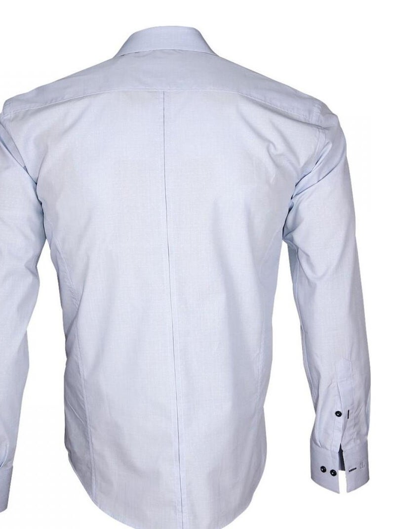Chemise fil à fil BIAGI Bleu ciel - Kiabi