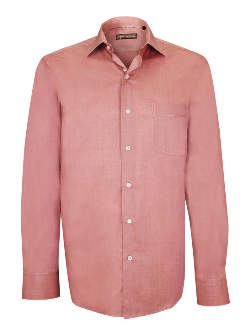 Chemise fil à fil FIRENZE Rouge - Kiabi