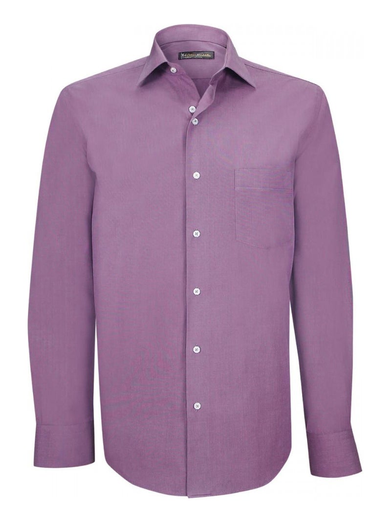 Chemise fil à fil FIRENZE Violet - Kiabi