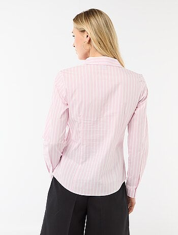 Chemise fittée col italien