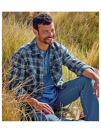 Chemise Flanelle Tissage Chevron - ATLAS FOR MEN