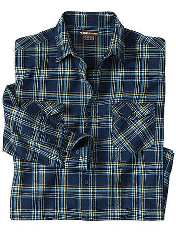 Chemise Flanelle Tissage Chevron - ATLAS FOR MEN
