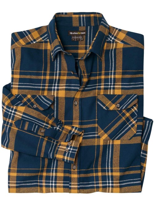 Chemise Flanelle à Carreaux   - ATLAS FOR MEN - Kiabi