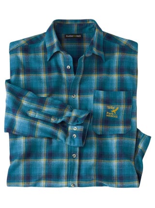 Chemise Flanelle à Carreaux   - ATLAS FOR MEN