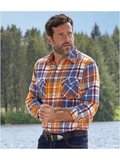 Chemise Flanelle à Carreaux Automnale   - ATLAS FOR MEN - Kiabi