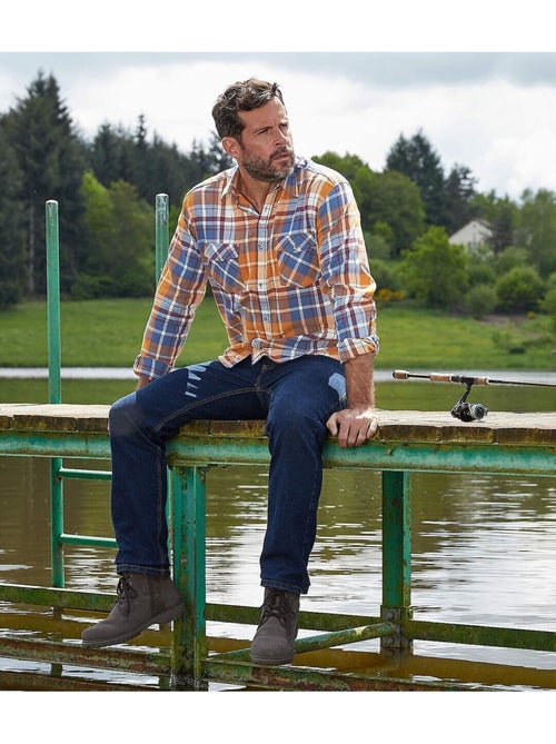 Chemise Flanelle à Carreaux Automnale   - ATLAS FOR MEN - Kiabi