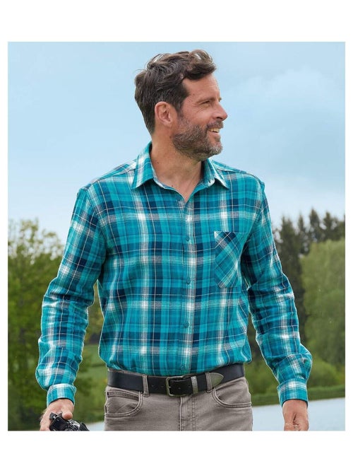Chemise Flanelle à Carreaux Great Lakes   - ATLAS FOR MEN - Kiabi