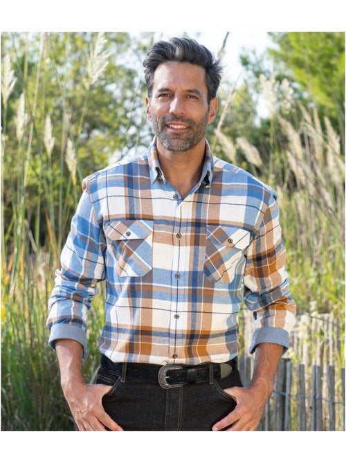 Chemise Flanelle à Carreaux Ranch   - ATLAS FOR MEN - Kiabi