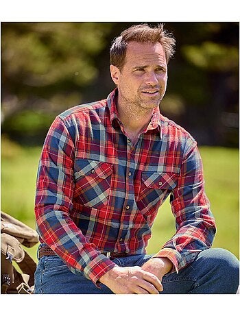 Chemise Flanelle à Carreaux Tadoussac - ATLAS FOR MEN