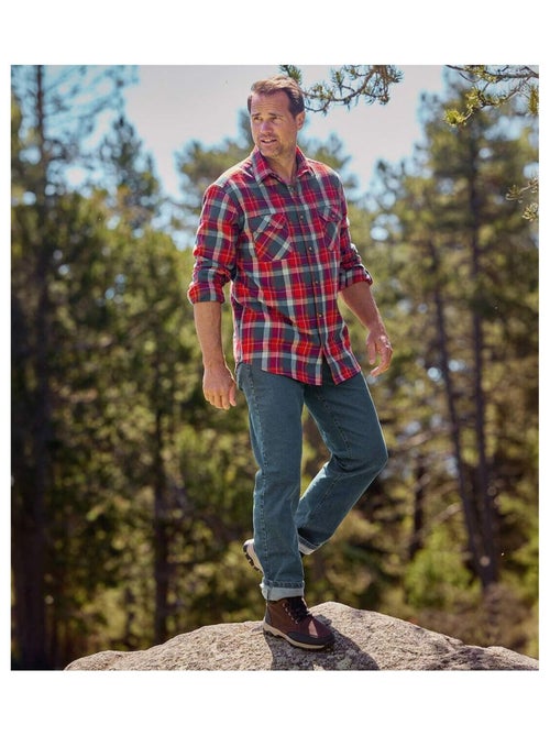 Chemise Flanelle à Carreaux Tadoussac   - ATLAS FOR MEN - Kiabi