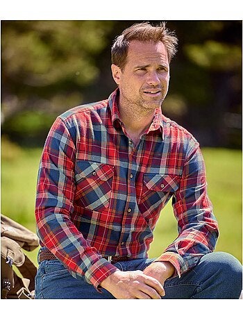 Chemise flanelle à carreaux valley - atlas for men