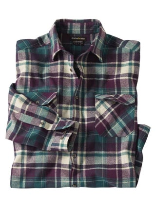 Chemise Flanelle à Carreaux Valley   - ATLAS FOR MEN