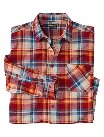 Chemise Flanelle Tissage Chevron - ATLAS FOR MEN
