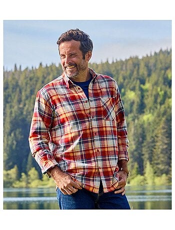 Chemise Flanelle Tissage Chevron - ATLAS FOR MEN