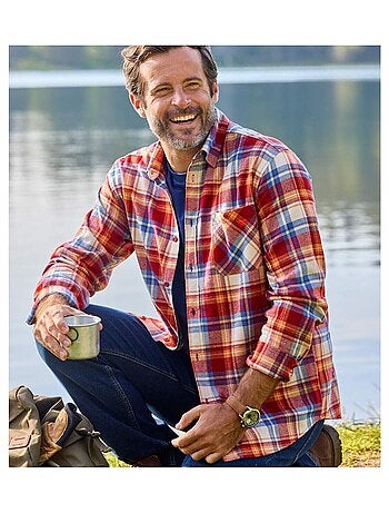 Chemise Flanelle Tissage Chevron - ATLAS FOR MEN