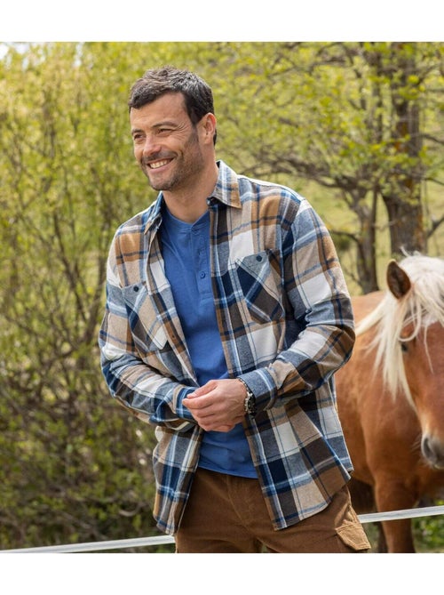 Chemise Flanelle Buffalo   - ATLAS FOR MEN - Kiabi