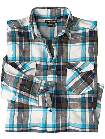 Chemise Flanelle Carreaux - ATLAS FOR MEN
