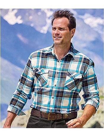 Chemise Flanelle Carreaux - ATLAS FOR MEN