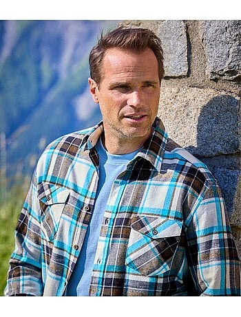 Chemise Flanelle Carreaux - ATLAS FOR MEN