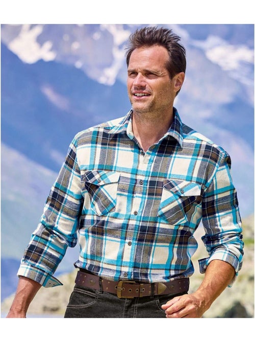 Chemise Flanelle Carreaux - ATLAS FOR MEN - Kiabi Chemise Flanelle Carreaux - ATLAS FOR MEN - Kiabi
